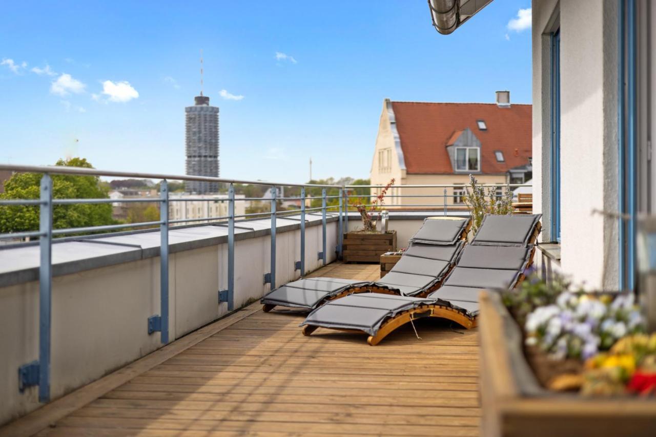Arbio I Premium Penthouse Apartment אוגסבורג מראה חיצוני תמונה