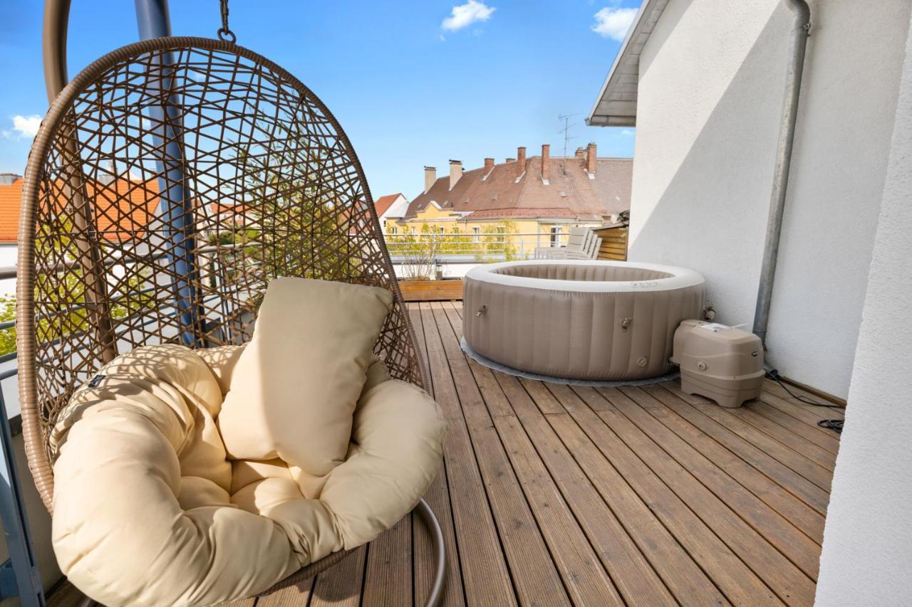 Arbio I Premium Penthouse Apartment אוגסבורג מראה חיצוני תמונה