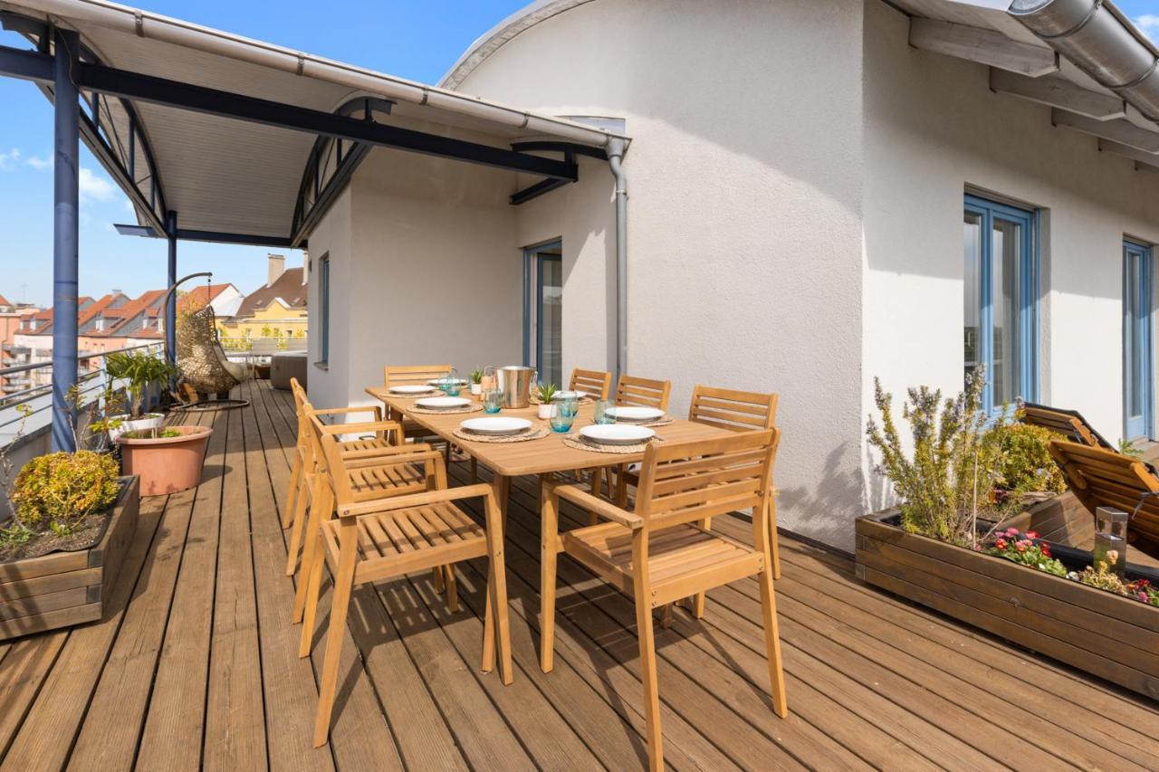 Arbio I Premium Penthouse Apartment אוגסבורג מראה חיצוני תמונה